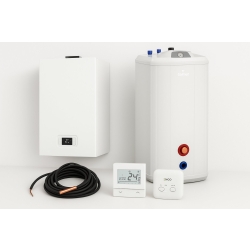 Zestaw kocioł gazowy jednofunkcyjny CIAO X 25R + podgrzewacz pojemnościowy stojący VULCAN KOMBI 120 L + czujnik do podgrzewacza + sterownik bezprzewod
