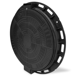 Właz okrągły PP 600/800 A15 z zamkiem CZARNY