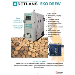 Kocioł zasypowy zagazowujący drewno 16 kW EKODREW SETLANS