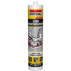 Silikon wysokotemperaturowy czerwony 280ml SOUDAL