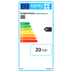 Kocioł, piec z podajnikiem pelletowy, pellet, pelet KOMFORT EKOPELL 20 KW podajnik z PRAWEJ strony DEFRO