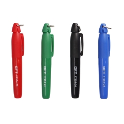 Markery mini 4szt. (czarny, czerwony, zielony, niebieski) FASTER TOOLS