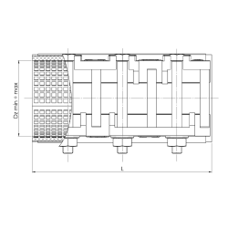 Opaska naprawcza 114-126 L-200mm DN100 ANWOD