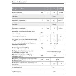 Elektryczny przepływowy podgrzewacz wody EPS2-4,4kW TWISTER umywalkowy KOSPEL