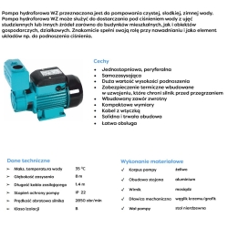 Pompa hydroforowa WZ 250 230V OMNIGENA