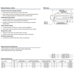 Wymienniki c.w.u. WW-120.TERMO-HIT, 120 litrów, z podwójną wężownicą