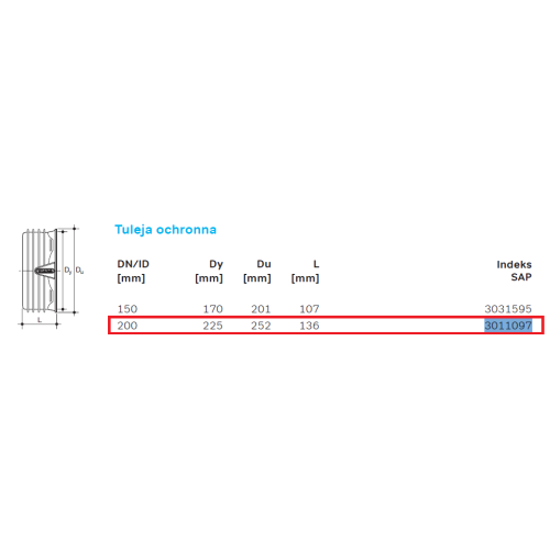 Tuleja ochronna PP X-STREAM DN/ID 200, SN8, kolor czarny 3011097 WAVIN