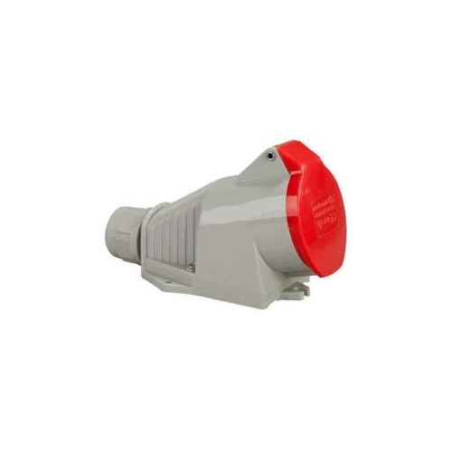 Gniazdo izolacyjne stałe 5P 32A 250/400V czerwone IP44 2642-126