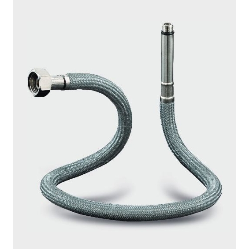 Wąż elastyczny przyłączeniowy w oplocie nylonowym do baterii 3/8 x M10 GW / GZ 600mm , końcówka 50mm TUCAI