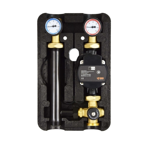 IBO Grupa pompowa z pompą i zaworem termostatycznym GP PRO 3D-T + AMG 25-60/180 004201