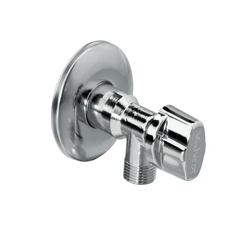 Kurek, zawór kątowy chromowany EKO 1/2"-3/4" (  DN15 x DN20 ) 1482130 VALVEX