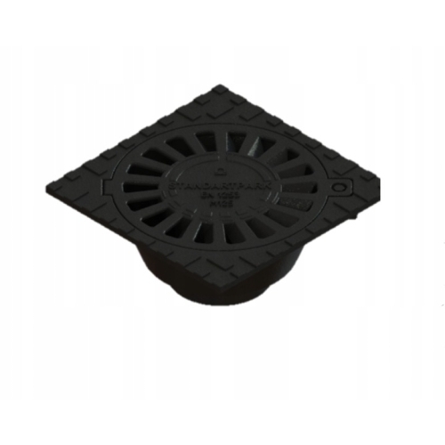 Wpust posadzkowy żeliwny 300x300 Kratka Garażowa Syfonem DN110 M125 12,5 T Standartpark Vodaland