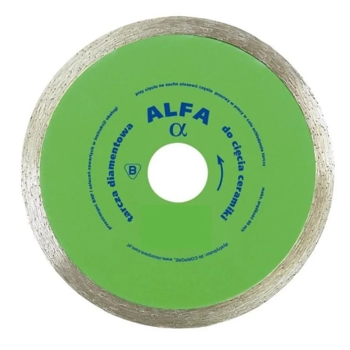 Tarcza diamentowa do glazury gładka ALFA125mm IN CORPORE