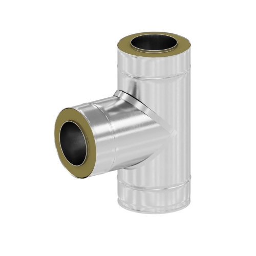 Trójnik izolowany z uszczelką 90' RICOM ENERGY stal nierdzewna 100 x 100 x 100