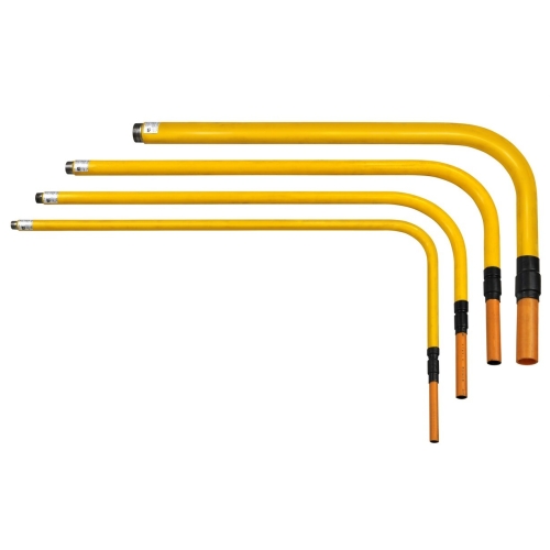 Podejście stalowe 40 gwint 5/4", 1500x500 PE40, preizolowane WOJTEX