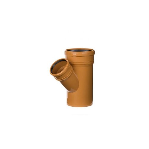Trójnik kanalizacyjny PVC 160x110/45 LEO