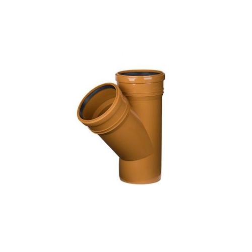 Trójnik kanalizacyjny PVC 160x160/45 LEO