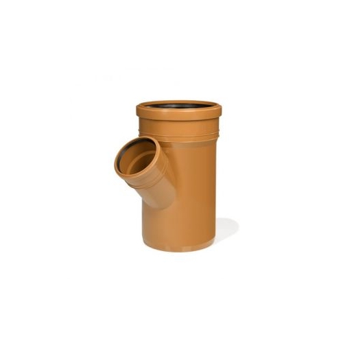 Trójnik kanalizacyjny PVC 200x110/45 LEO