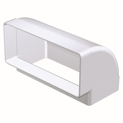 Kolano pionowe 220x90 mm, 90 st., białe VENTS