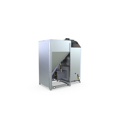 Kocioł, piec z podajnikiem pelletowy, pellet, pelet KOMFORT EKOPELL 35 KW podajnik z LEWEJ strony DEFRO