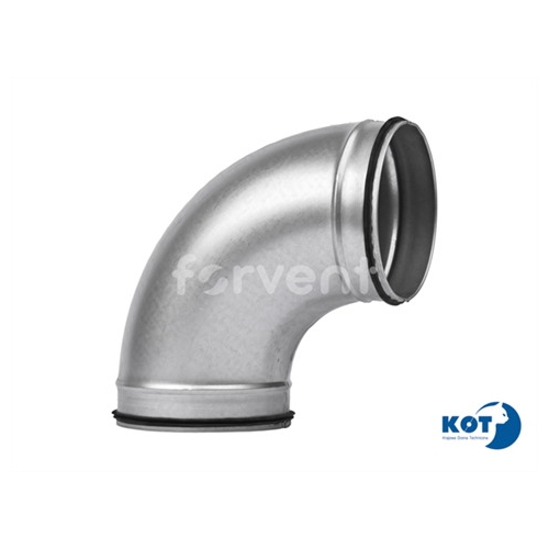 Łuk tłoczony ocynkowany kolano DN 200 / 90 z uszczelką FORVENT