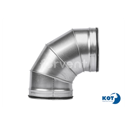 Łuk segmentowy DN630/90 ocynkowany z uszczelką FORVENT