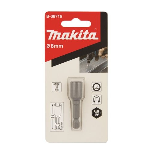 Końcówka z nasadką magnetyczną GN 6-kątną 8mm BIT MAKITA
