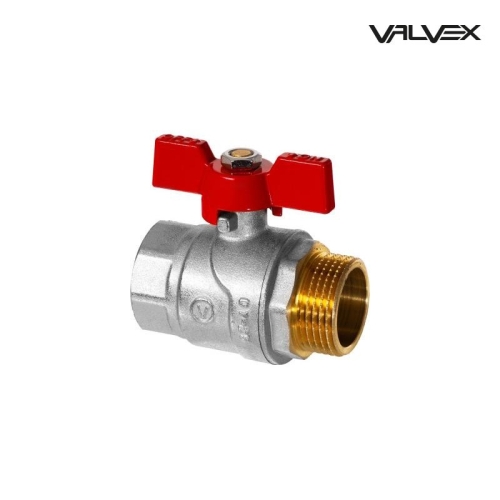 Zawór kulowy wodny 1/2" ( DN15 ) W/Z uchwyt MOTYL OMAX VALVEX