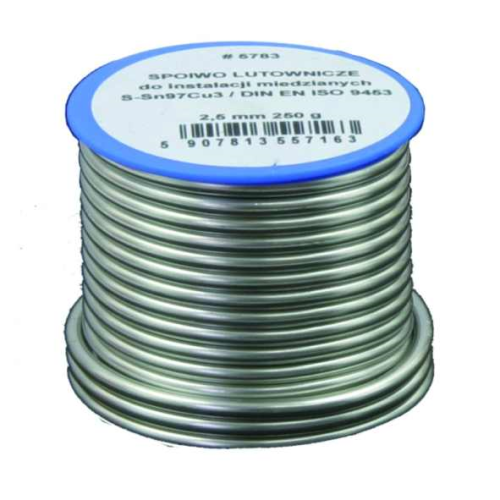 Lut miękki, spoiwo lutownicze 3mm 100g AGAM