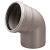 Kolano kanalizacyjne PVC 50/67 SZARE WAVIN