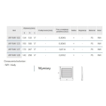 Kratka nawiewno-wywiewna z siatką WP FMV 123 WH 193x188mm VENTS