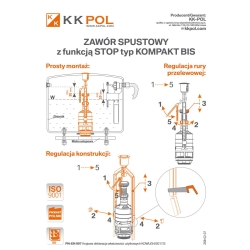 Zawór spustowy z funkcją STOP BIS do kompaktu KK-POL