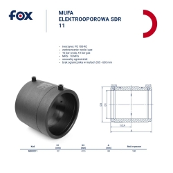 Mufa elektrooporowa PE100RC d 32 SDR11 FOX