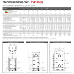 Zbiornik buforowy SG(B) czarny 300L nieocieplony, bez wężownicy GALMET