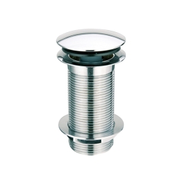 MCALPINE Spust umyw."klik-klak" DEKORACYJNY 11/4"x60mm z małą nakrętką bez przelewu CHROM