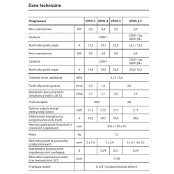 Podgrzewacz wody przepływowy elektryczny EPO2-4 AMICUS KOSPEL