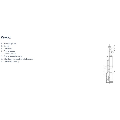 Klucz teleskopowy do zasuwy, nasada 14 x 14mm, długość 0.98 - 1.65 m (32,40,50) ANWOD
