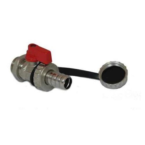Zawór kulowy spustowy 1/2" ( DN15 ) CZERWONY GOSHE