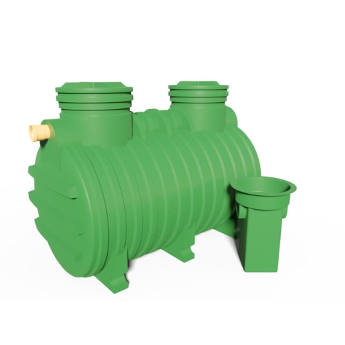 Osadnik jednopłaszczowy 3 m3 HDPE R 2-kom. + filtr- do oczyszczalni drenażowej do 6 osób