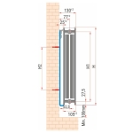 Stalowy Grzejnik Panelowy TYP-22 600x0400 ZASILANIE DOLNE (V) DIAMOND
