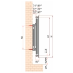 Stalowy Grzejnik Panelowy TYP-11 600x0800, Z. DOLNE PRAWE(V) DIAMOND