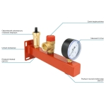 Grupa bezpieczeństwa kotla BSS, Nmax UDT 73,6 kW, z zaworem bezpieczeństwa MS 3 bar, z przyłączem do naczynia przeponowego AFRISO