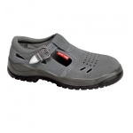 Sandały zamszowe szare, stalowy podnosek 45 LAHTI PRO