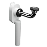 MCALPINE Syfon podtynkowy 11/4"x50mm z przedłużką 250mm CHROM