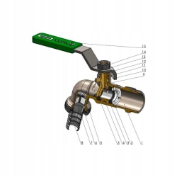 Zawór kulowy czerpalny mrozoodporny 3/4