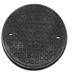 Właz kanałowy żeliwny B125 H-115 600 12,5T rant 5cm LUDWIKOWSKI