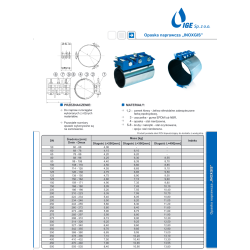 Opaska naprawcza  INOXGIS DN80 88-98 L-200mm DN80 IGE