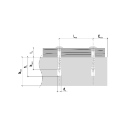 Kołki szybkiego montażu z kołnierzem, PZ-2 (40 szt. ) 6x60x3.9x65 WKRĘT-MET