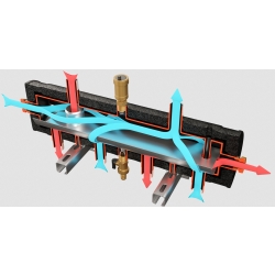 Sprzęgło-kolektor hydrauliczny SKE 2DC+ Condens 55 kW - uniwersalny 360°, EPP ELTERM