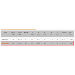 Termomanometr 80 1-6 BAR podejście od tyłu 1/2